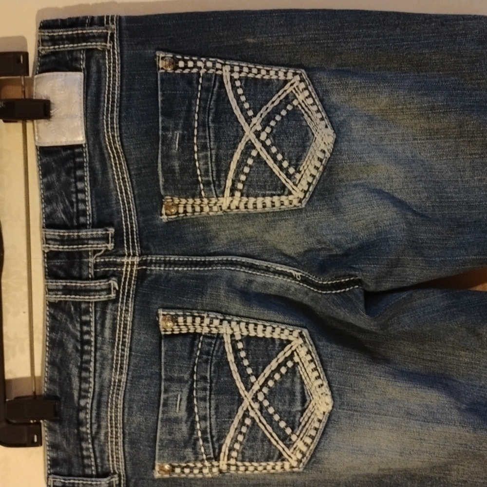 Maurices big stitch flare jeans. Size 13/14.. Great for and style for School. - Picture 6 of 14